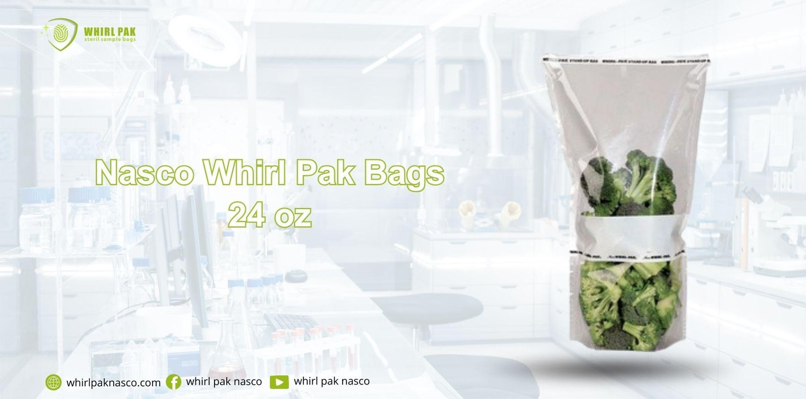 Nasco Whirl Pak Bags 24 oz